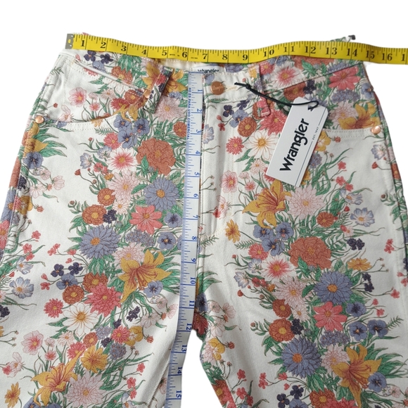 Wrangler Westward 626 Women's Floral Print High Waist Bootcut Jeans Size 29x34 - Picture 7 of 16